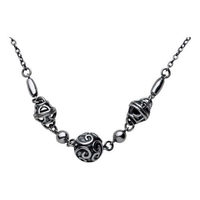 Filigree Bead Necklace from Viborg, Denmark (sterling silver)